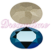 Swarovski 4120 Oval Rhinestones 18 x 13 Metallic Blue